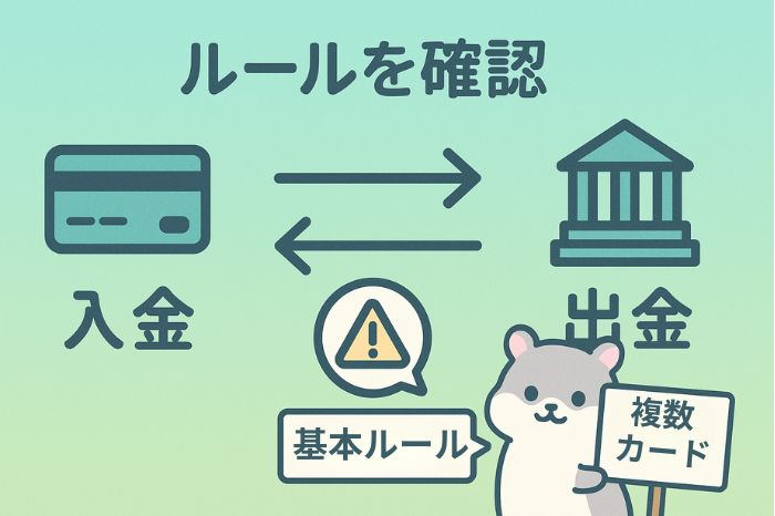 クレジットカード入金後の出金ルールと注意点