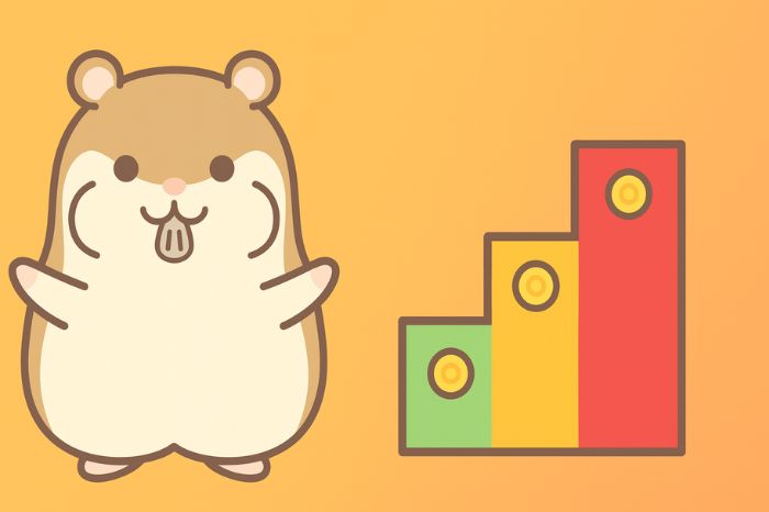 XMの仮想通貨レバレッジ段階式証拠金率と制限の仕組みを示す階段とハムスター