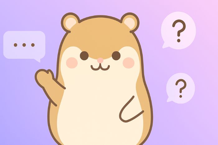 XMスキャルピングのよくある質問に答えるハムスター