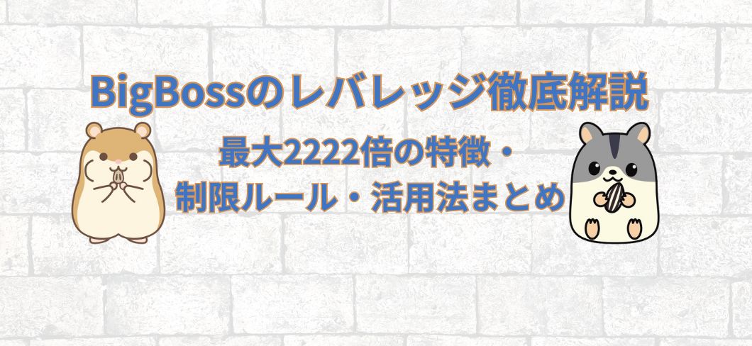 BigBossのレバレッジ徹底解説｜最大2222倍の特徴・制限ルール・活用法まとめ