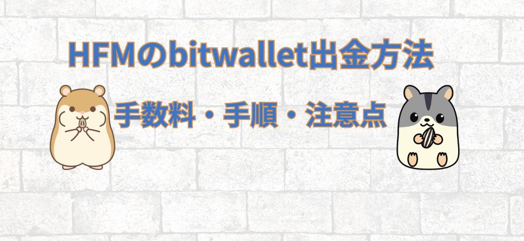HFMのbitwallet出金方法を徹底解説｜手数料・手順・注意点まとめ
