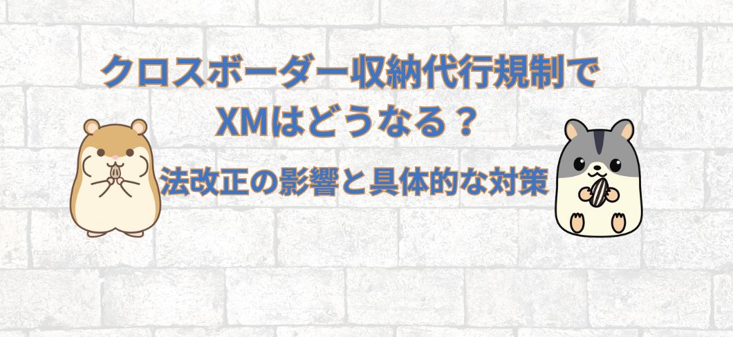 クロスボーダー収納代行規制でXMはどうなる？法改正の影響と具体的な対策