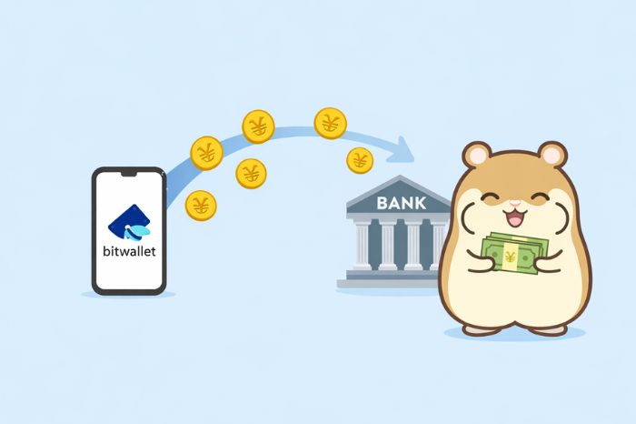 bitwalletから国内銀行口座への出金方法と手数料