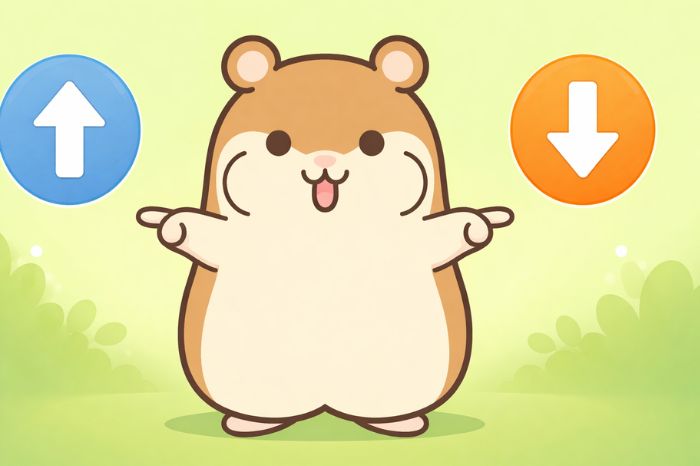 HFMのbitwallet入金のメリットとデメリットを示すハムスター