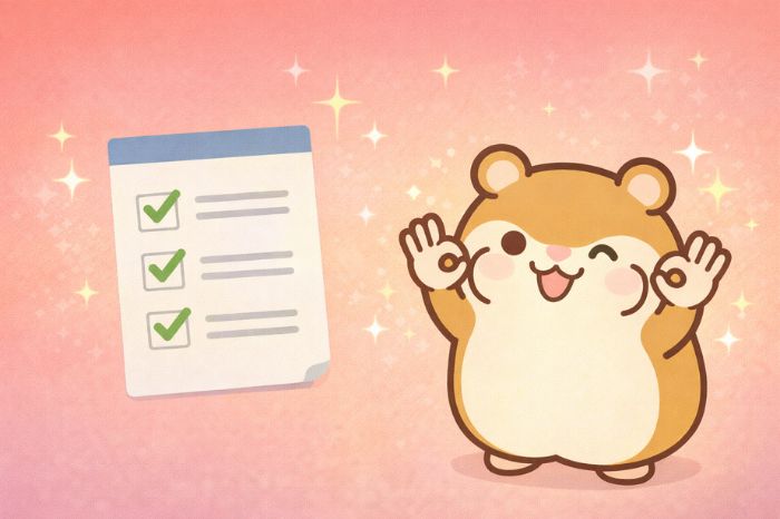 HFMスプレッド記事のまとめを紹介するハムスター