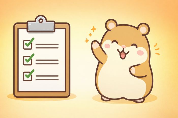 クロスボーダー収納代行規制対策のまとめを伝えるハムスター