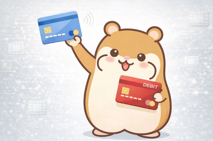 HFMクレジットカード出金を説明するハムスター