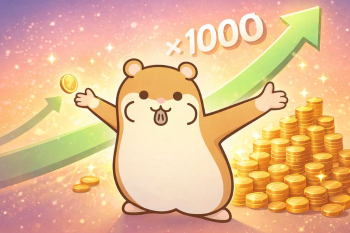 HFMの仮想通貨取引の高レバレッジを表現するハムスター