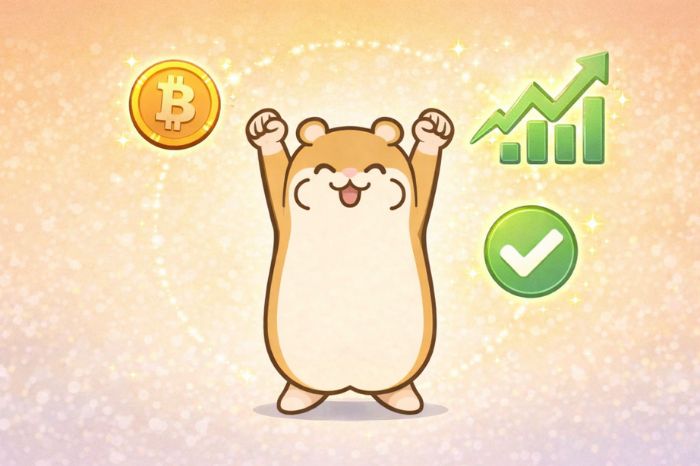 HFMの仮想通貨取引のまとめを伝えるハムスター