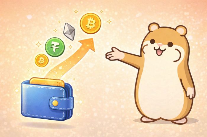 HFMからの仮想通貨出金方法を説明するハムスター