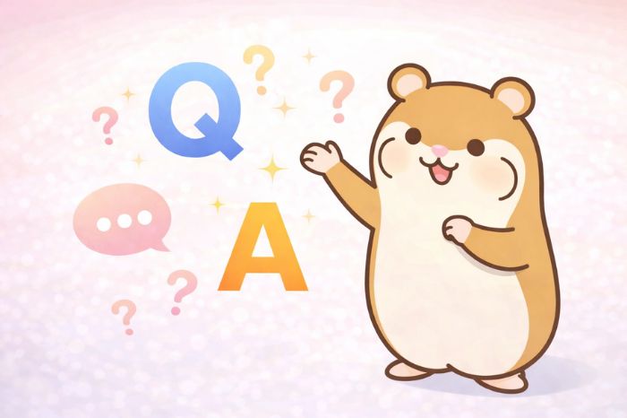 HFMのレバレッジに関するよくある質問に答えるハムスター