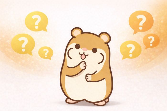 HFMプレミアム口座のよくある質問に答えるハムスター