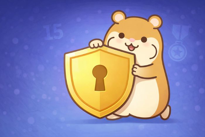 HFMの信頼性と安全性を示すハムスターキャラクター