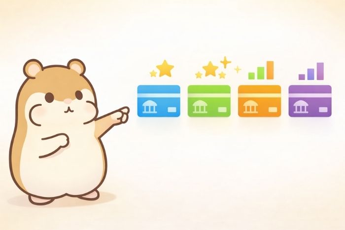 HFMの口座タイプを比較検討するハムスター