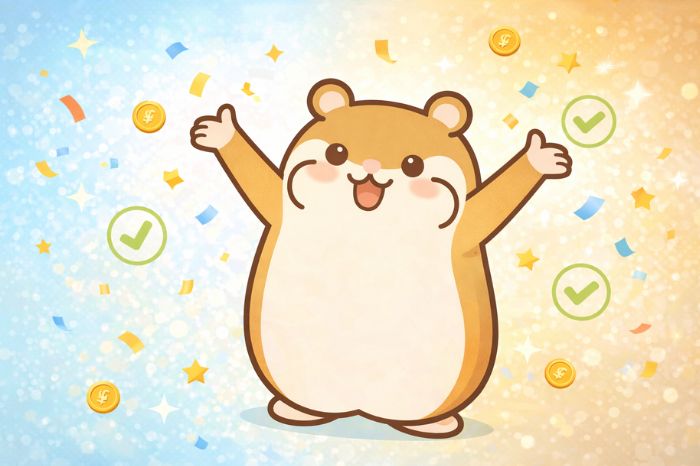 HFM出金手数料のまとめを伝えるハムスター