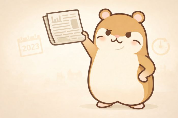 HFMの出金拒否に関する過去の事例を説明するハムスターキャラクター