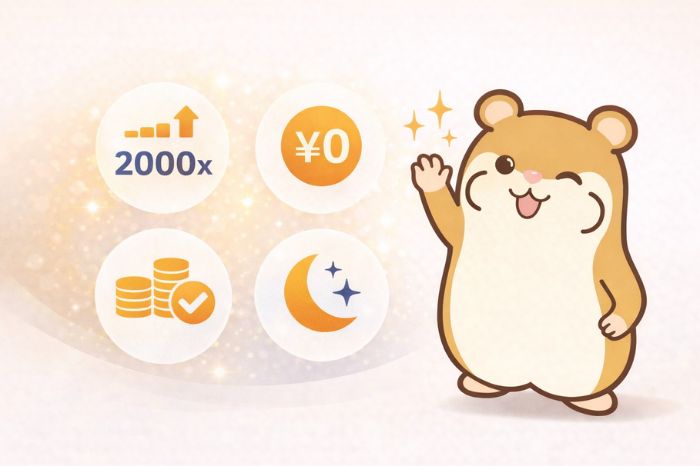 HFMプレミアム口座の特徴を紹介するハムスター