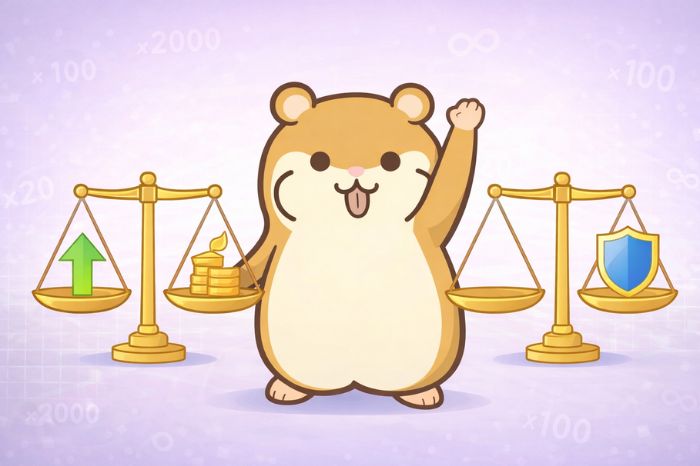 HFMとExnessのレバレッジとリスク管理を天秤で表現するハムスター