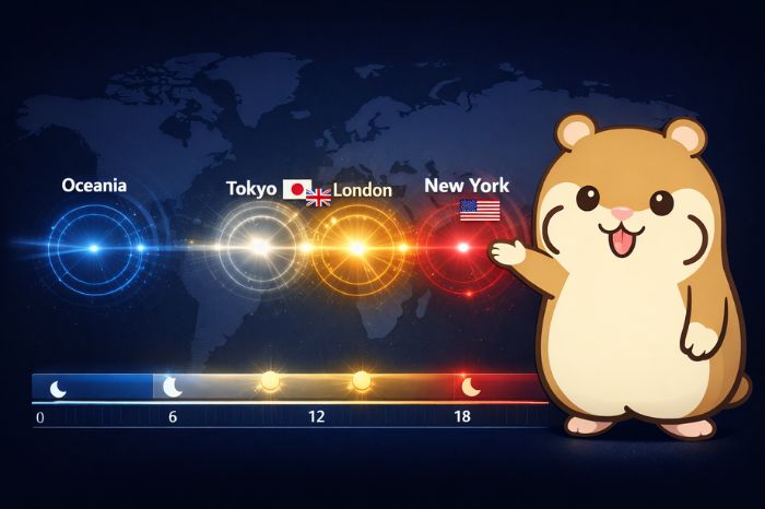 東京・ロンドン・ニューヨーク市場の取引時間帯を世界地図で表現したイメージ