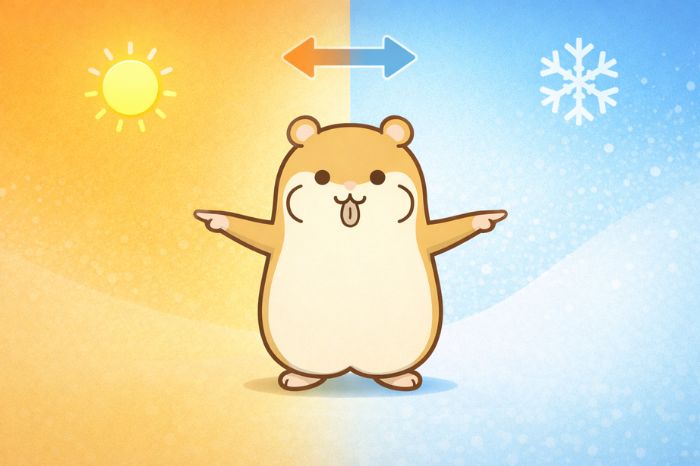 HFMのサマータイムと冬時間の切り替えを夏と冬のイメージで表現