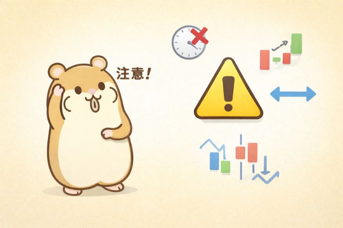 HFMの取引時間外の制限や窓開けリスクなどの注意点イメージ