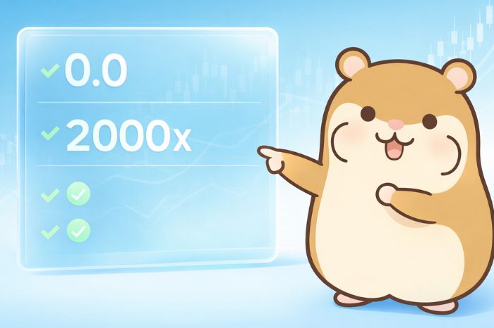 HFMゼロ口座の基本スペックと特徴を解説するハムスターキャラクター