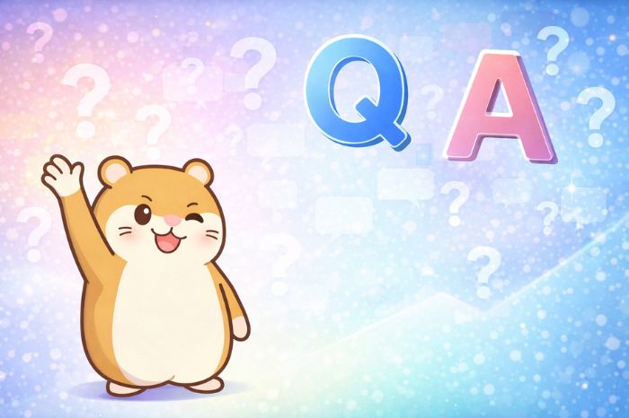 HFMゼロ口座に関するよくある質問に答えるハムスターキャラクター