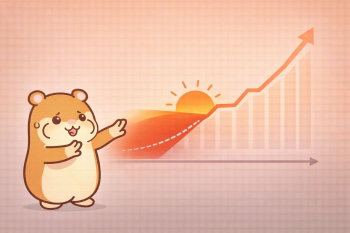 HFMのゴールドスプレッドが広がる早朝の注意時間帯を示すハムスターキャラクター