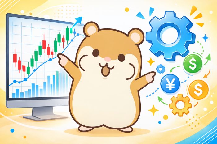 HFMのMT4の基本設定と操作方法を解説するイラスト