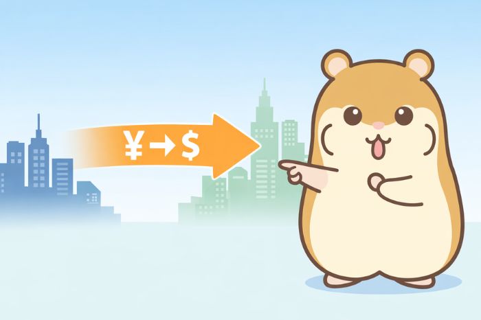 海外FXのクロスボーダー収納代行規制の仕組みを説明するハムスターキャラクター