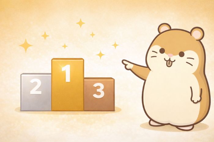 2026年最新版の海外FX利用者数ランキングの表彰台とハムスター