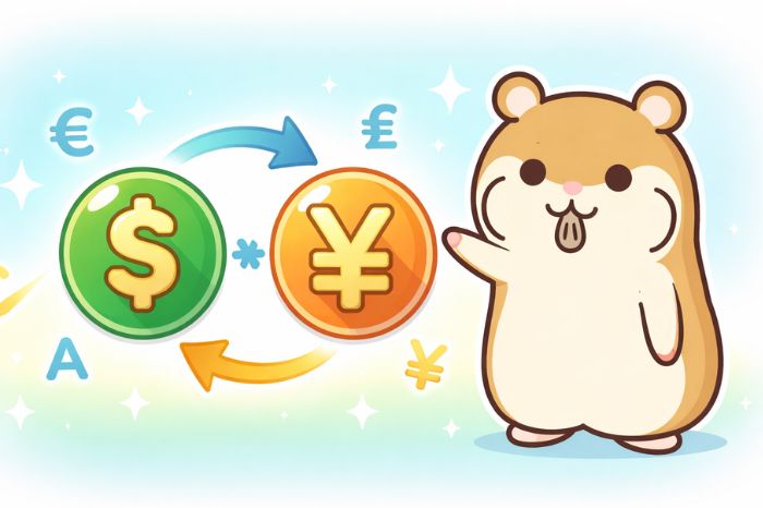 XMのFX取引で使われる通貨ペアの仕組みを解説するイラスト